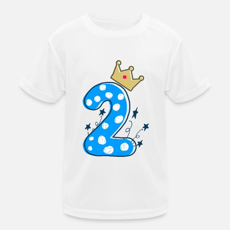 2. Geburtstag Motiv für Jungen oder Mädchen Kinder Funktions-T-Shirt