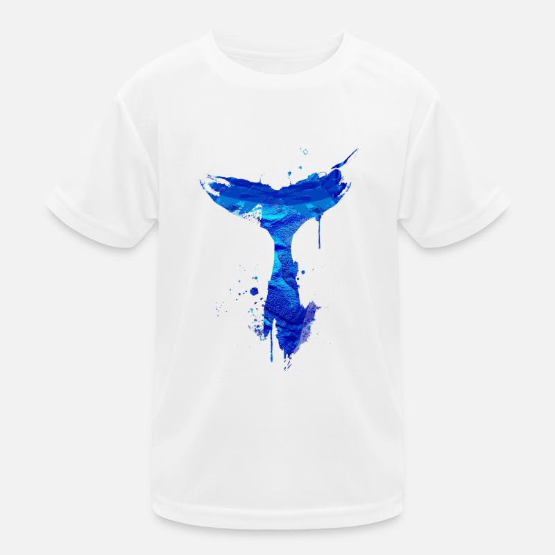 whale fin, fin, whale, whale, graffiti Kids Functional T-Shirt