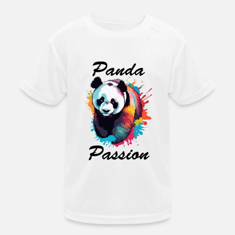 Panda / Tier / Zoo / Bambus / Wild / Kindlich Kinder Funktions-T-Shirt