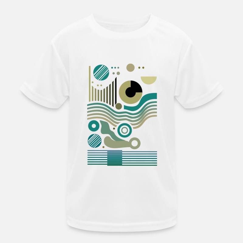Fractal Pulse theme Kids Functional T-Shirt