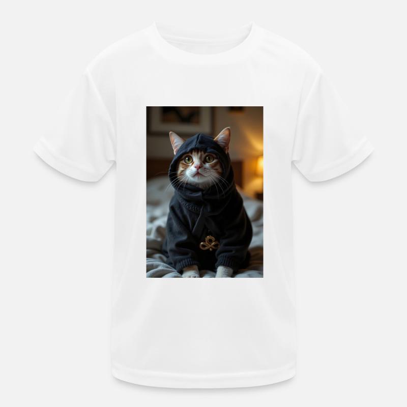 Ninja Cat Kids Functional T-Shirt