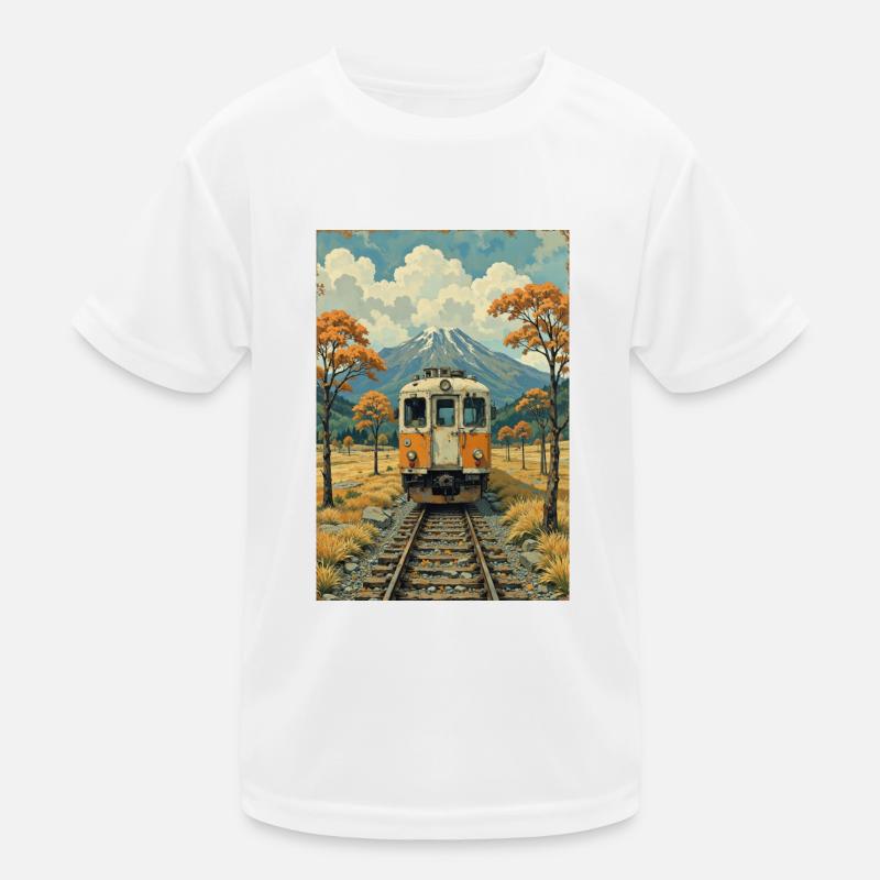 Image de train rétro T-shirt sport Enfant