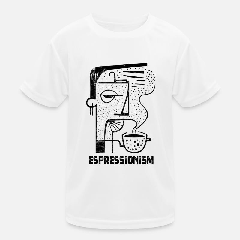 Espressionism - Espresso - Drinking Coffee Kids Functional T-Shirt