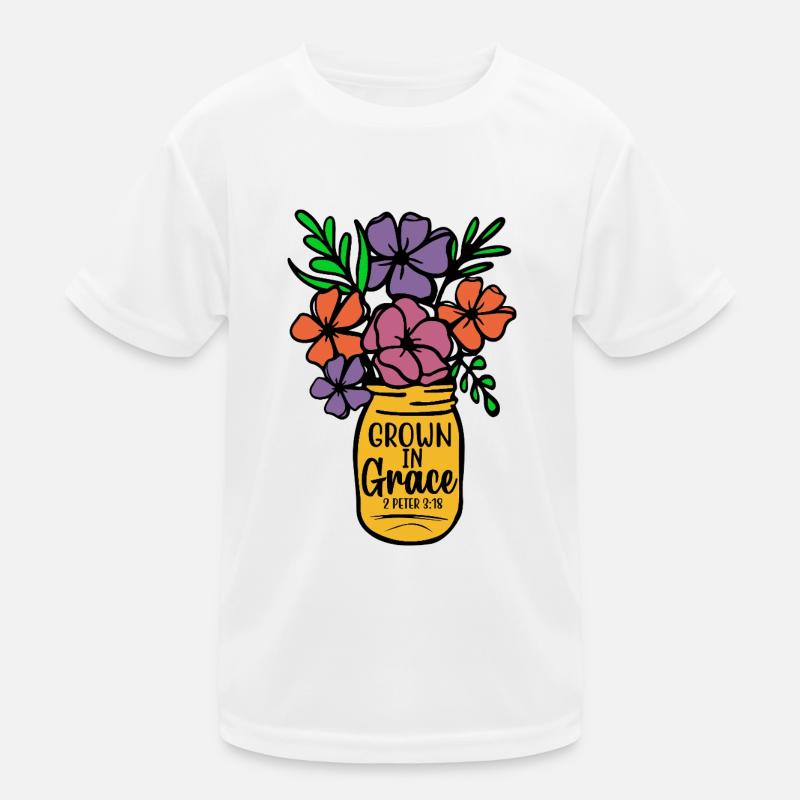 in Gnade gewachsen Kinder Funktions-T-Shirt