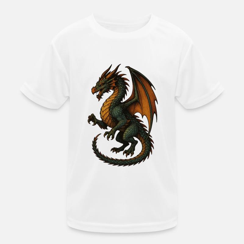 Drache Kinder Funktions-T-Shirt