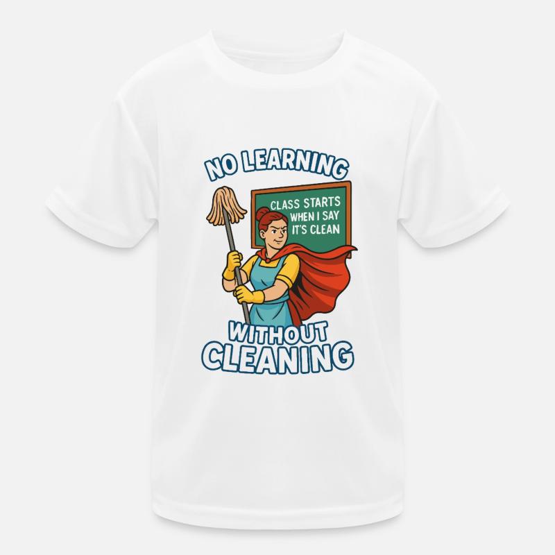 Pas d’apprentissage sans propreté – Super-héroïne T-shirt sport Enfant