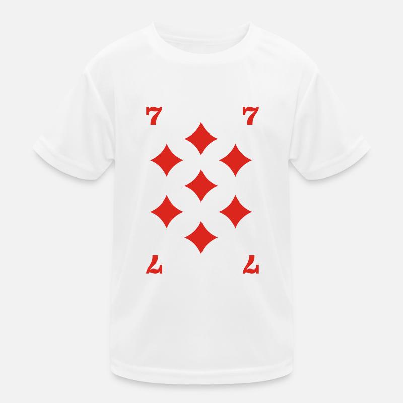 Karo Sieben Kinder Funktions-T-Shirt