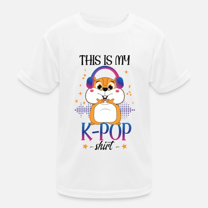Hamster K-Pop Musique pop sud-coréenne T-shirt sport Enfant