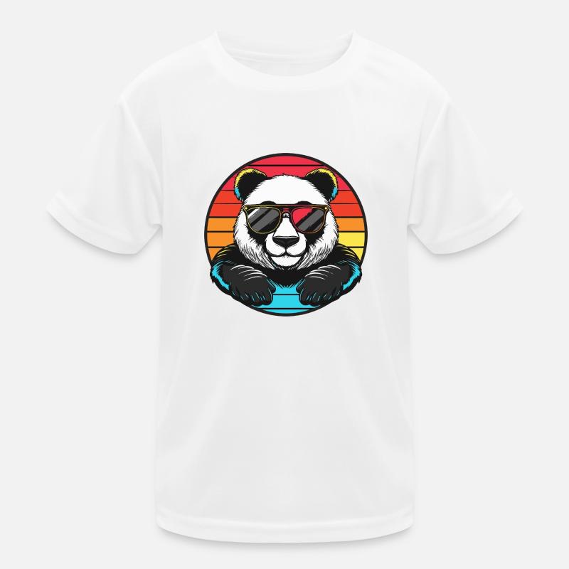 Panda Comic Cool Summer Kids Functional T-Shirt