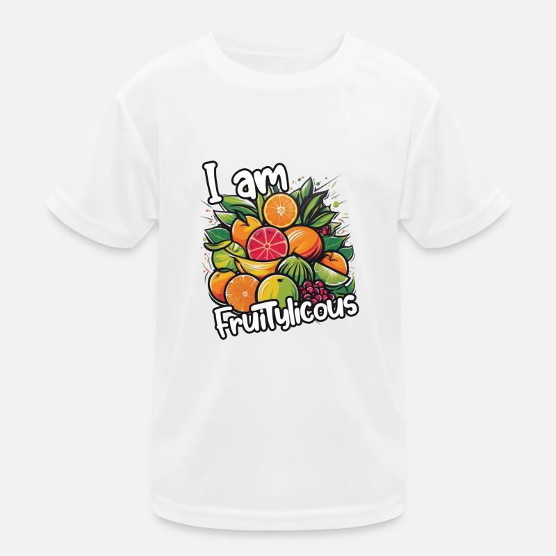Fruity Licious: A Fruity Statement - Kinder Funktions-T-Shirt - Weiß