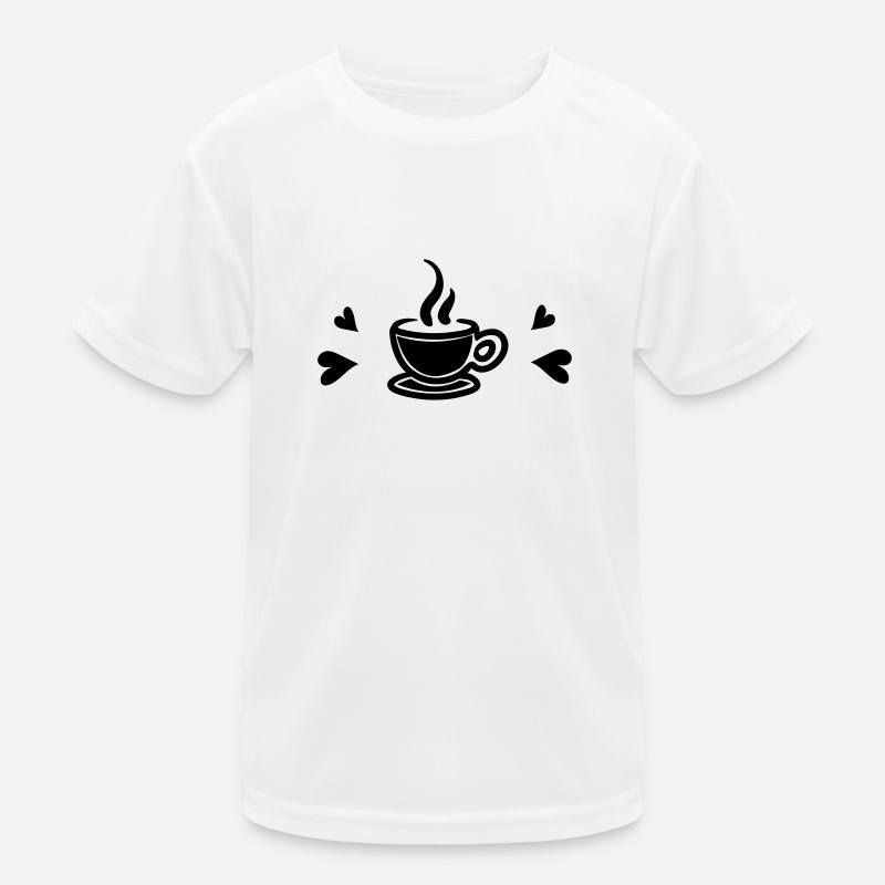 I love Coffee Kinder Funktions-T-Shirt