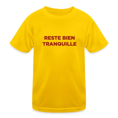 Logo Reste Bien rouge - T-shirt sport Enfant