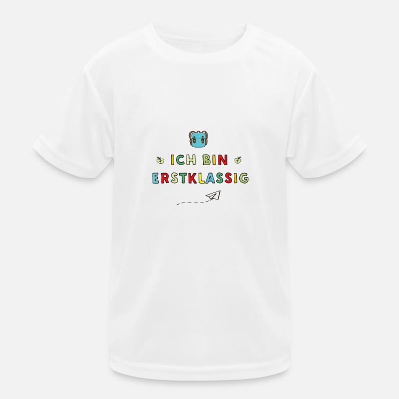 Ich bin Erstklassig Kinder Funktions-T-Shirt