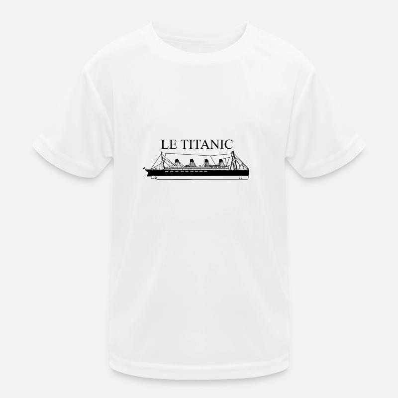 ship titanic - Kids Functional T-Shirt - white