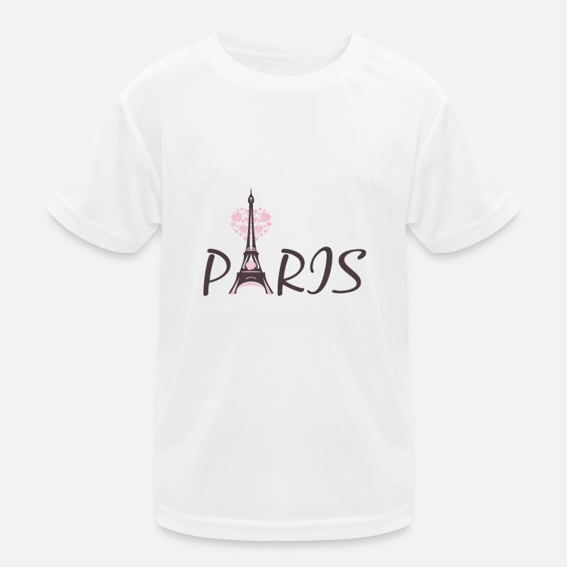 Eiffel Tower Kids Functional T-Shirt