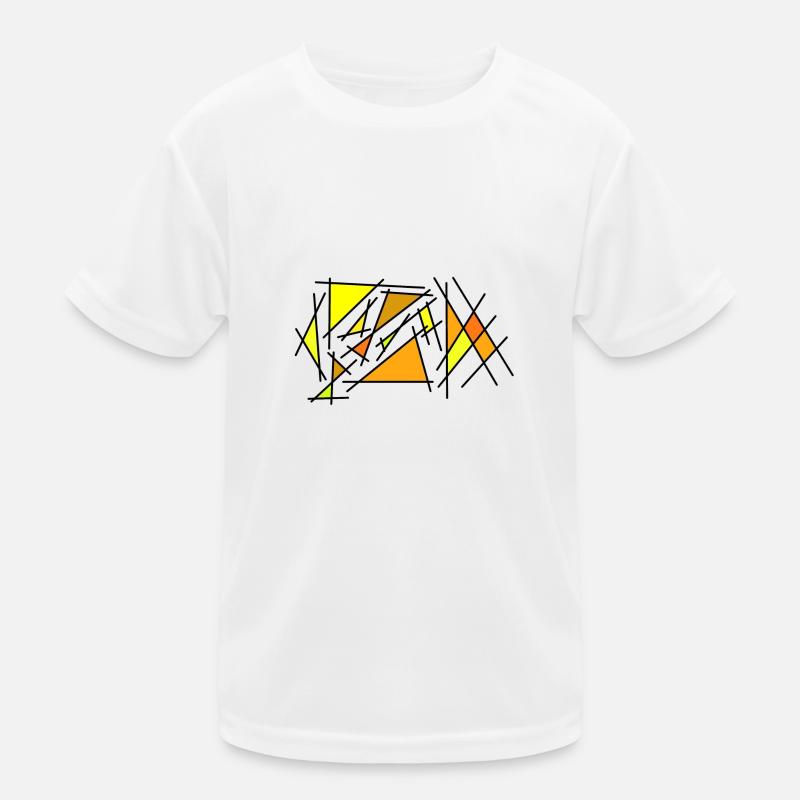 Yellow corner - Kids Functional T-Shirt - white