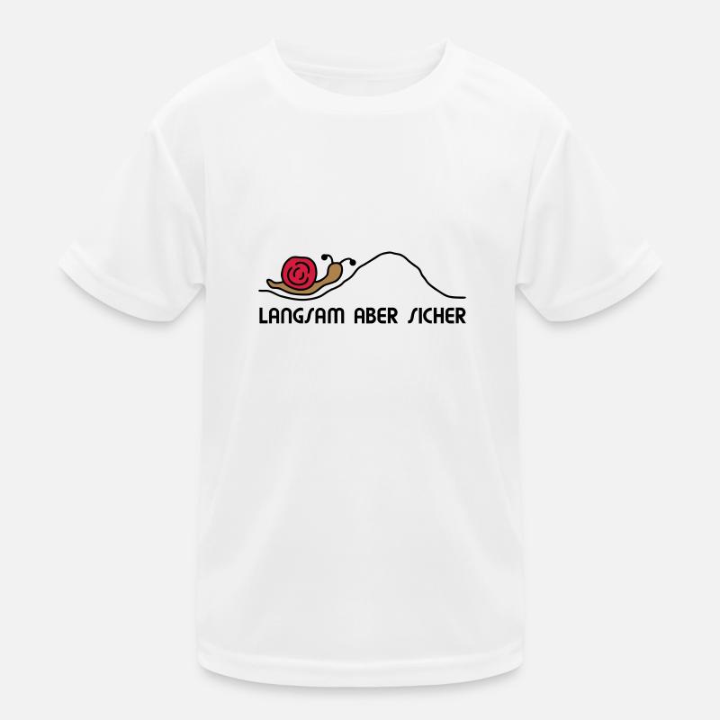 Schnecke langsam - V3 Kinder Funktions-T-Shirt