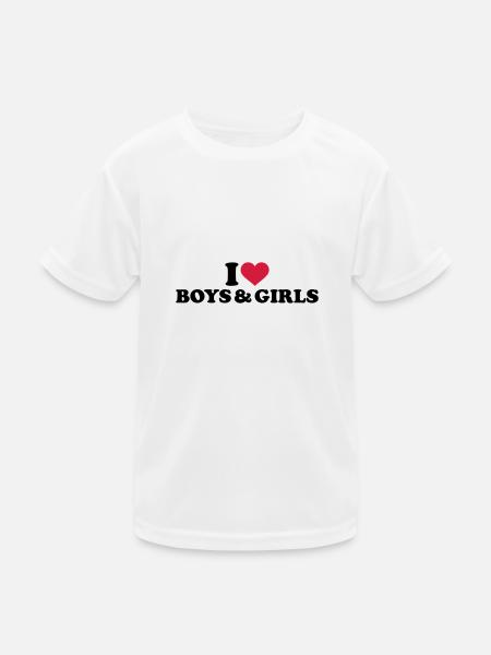 Bisexuell - Kinder Funktions-T-Shirt - Weiß - Vorne
