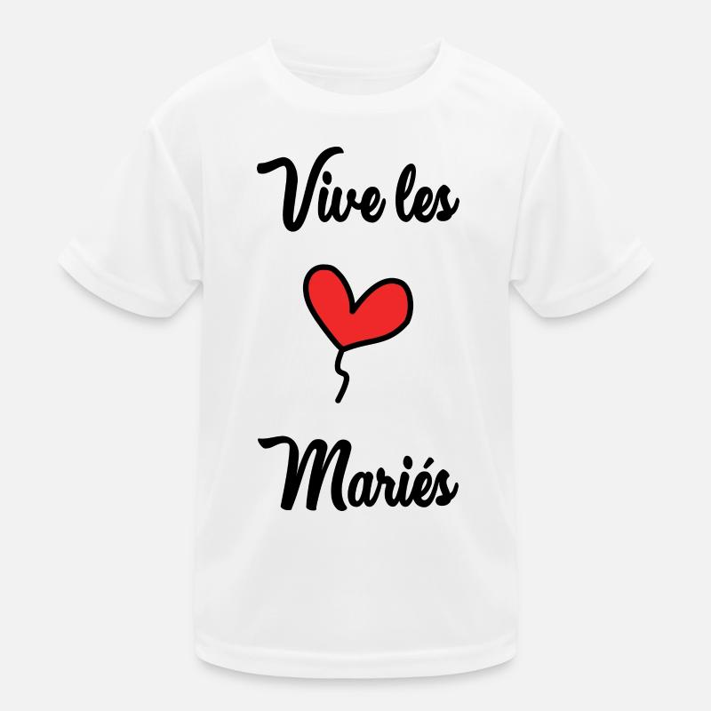 LONG LIVE THE BRIDE AND GROOM Kids Functional T-Shirt