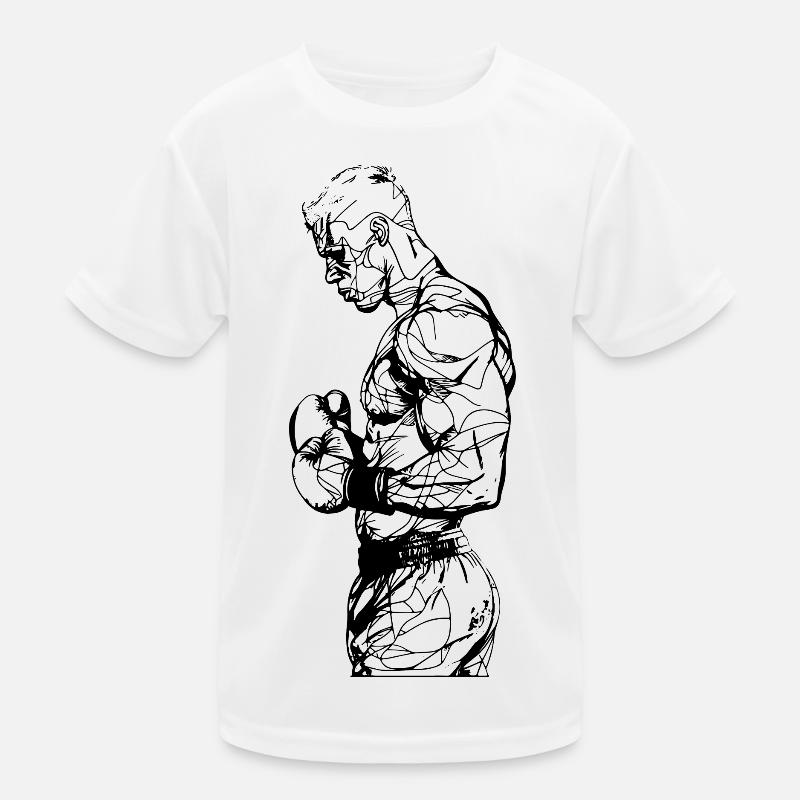 Boxer Zeichnung Kinder Funktions-T-Shirt