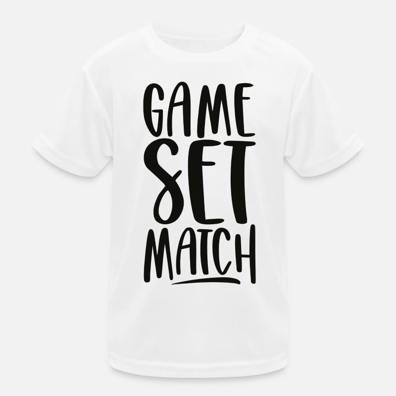Game Set Match Kids Functional T-Shirt