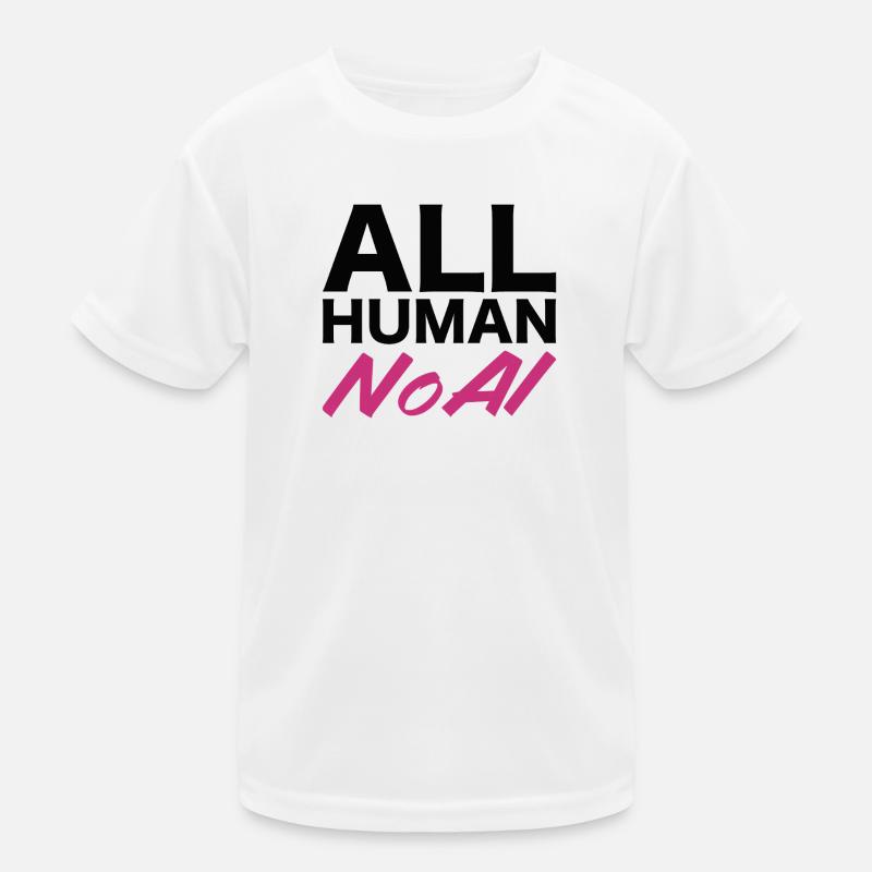 Tout humain, pas d’IA T-shirt sport Enfant
