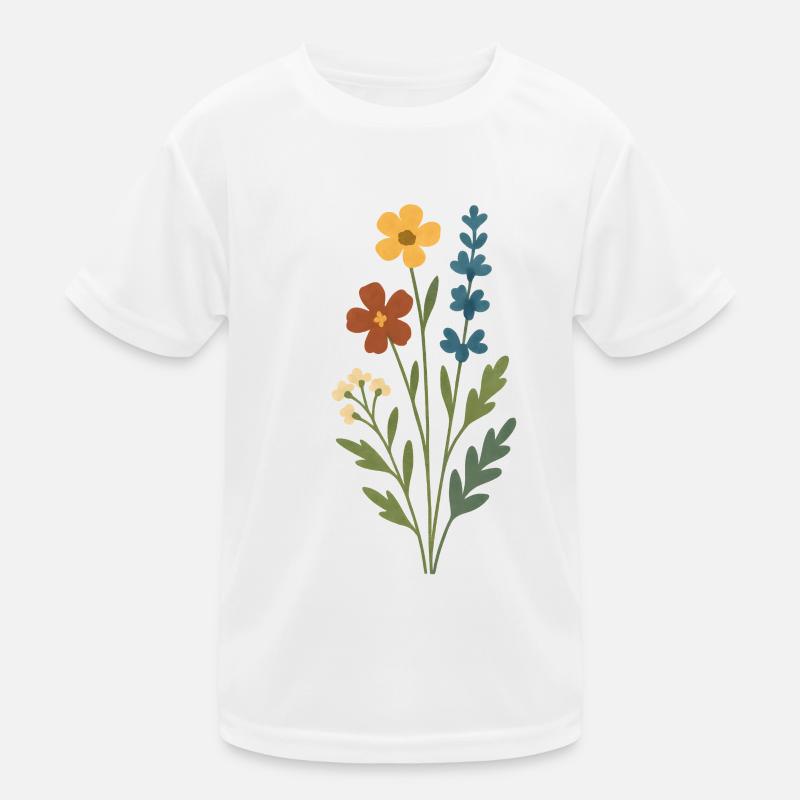 Bouquet aquarelle T-shirt sport Enfant