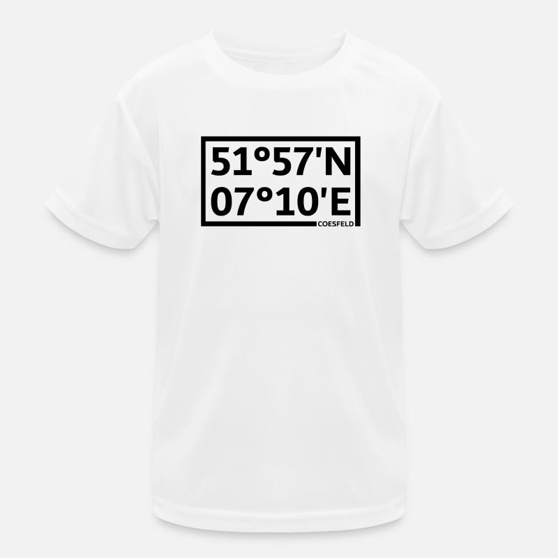 Coesfeld Koordinaten Kinder Funktions-T-Shirt