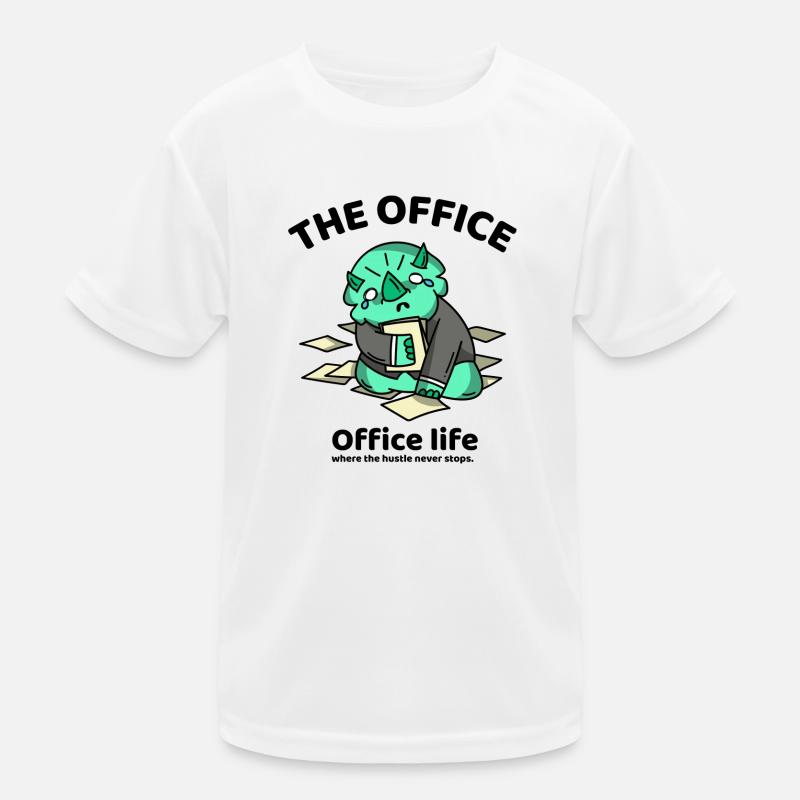 Office life, where the hustle never stops Kinder Funktions-T-Shirt