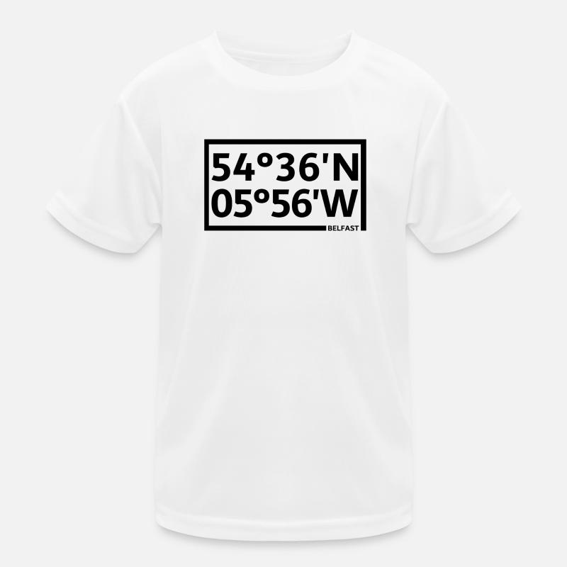 Belfast Coordinates Kids Functional T-Shirt