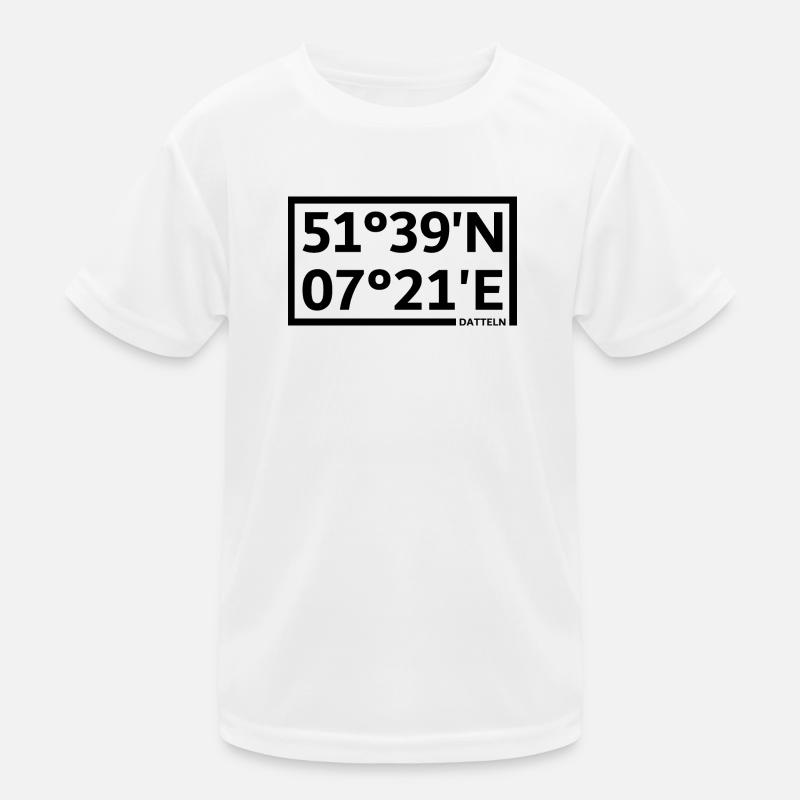Dates coordinates Kids Functional T-Shirt