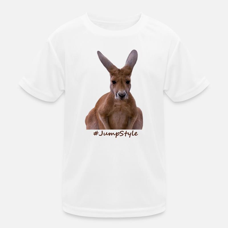 Kangoroo avec Text Jumpstyle T-shirt sport Enfant