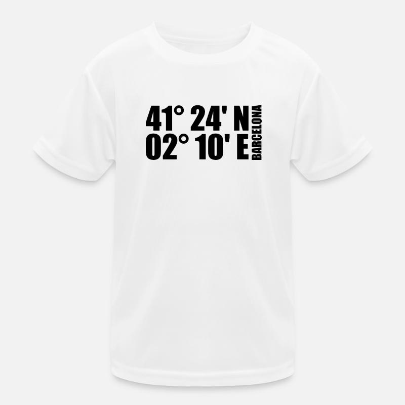 Coordonnées de Barcelone T-shirt sport Enfant