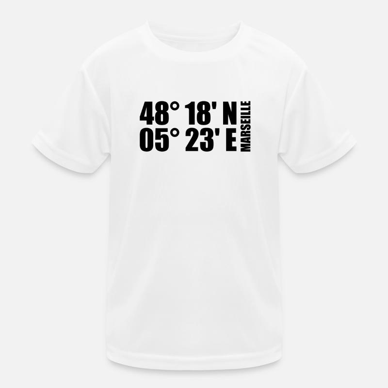 Marseille coordinates Kids Functional T-Shirt