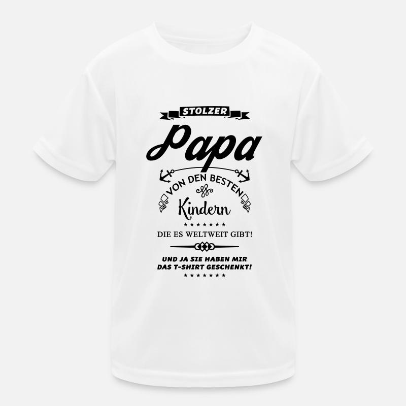 stolzer papa design Kinder Funktions-T-Shirt
