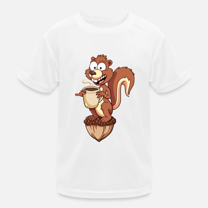 Benno the Squirrel (mit Eichel) Kinder Funktions-T-Shirt