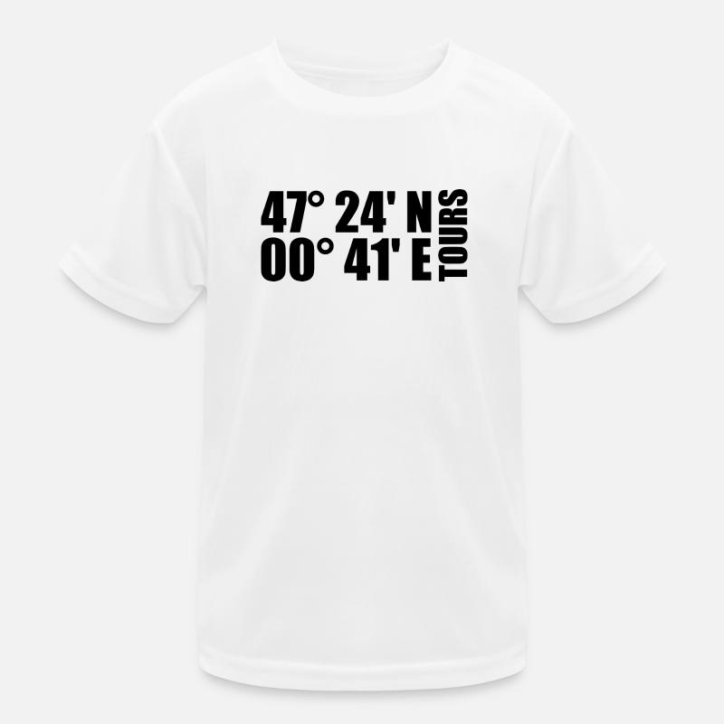 Tours Coordinates Kids Functional T-Shirt