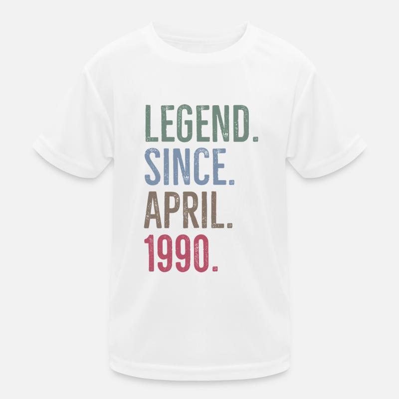 Legend Since April 1990 Kids Functional T-Shirt