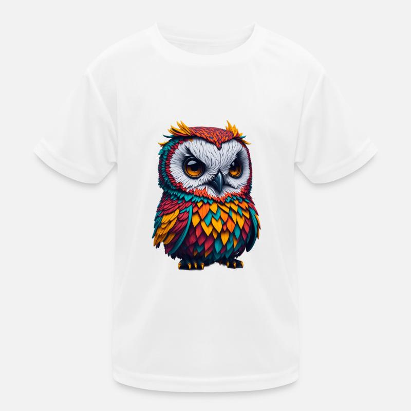 Eule 2 Kinder Funktions-T-Shirt