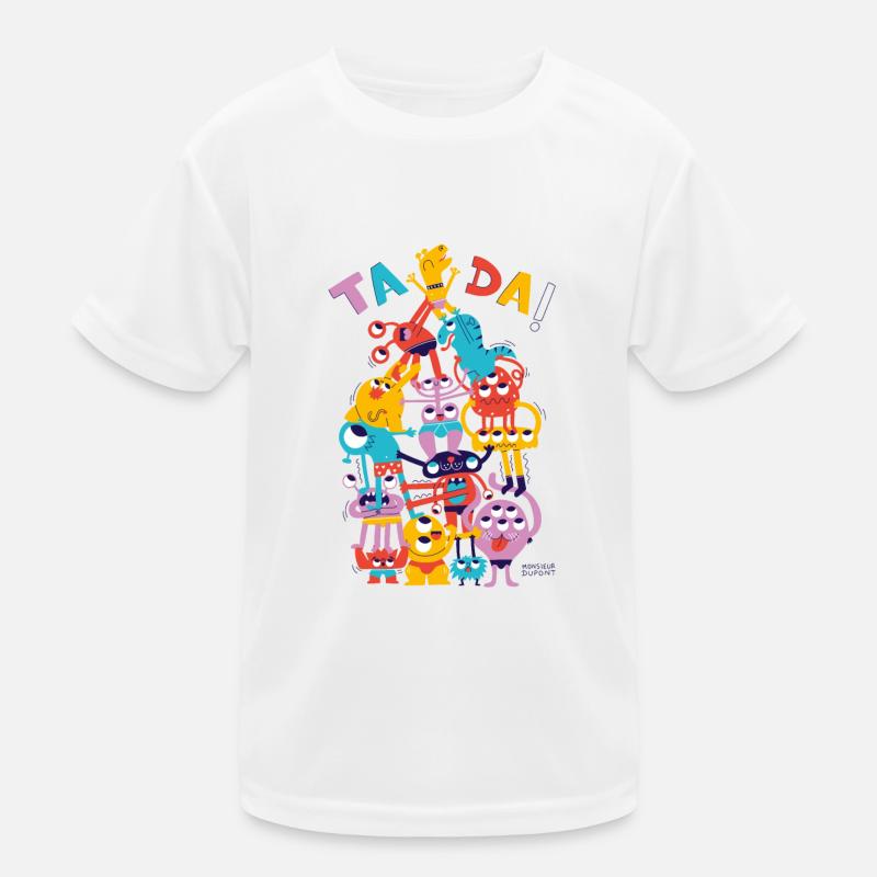 Monsters pyramid Kids Functional T-Shirt