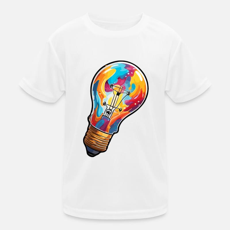 Bulb / Bulb / Brightness / Light Kids Functional T-Shirt