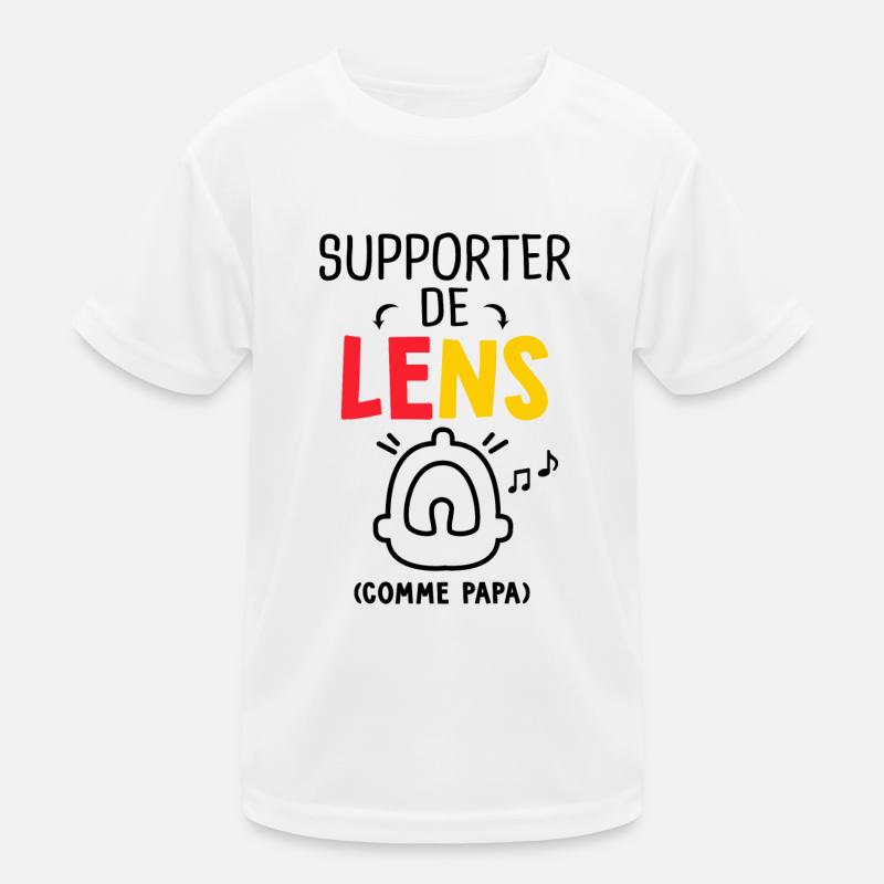 bébé supporter de Lens comme papa T-shirt sport Enfant