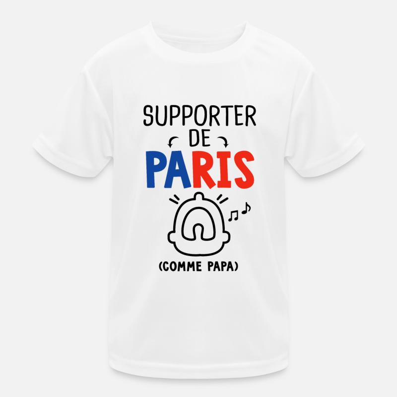 bébé supporter de Paris comme papa T-shirt sport Enfant