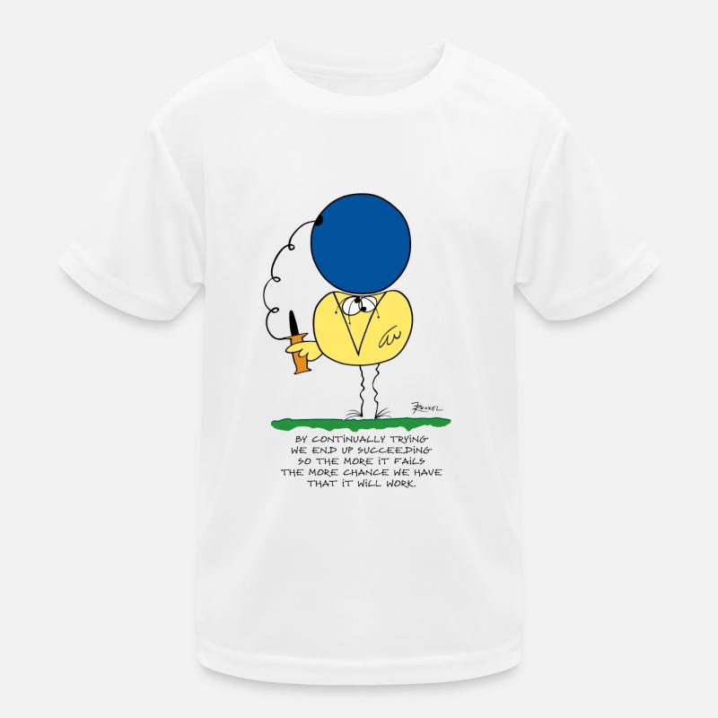 By continually trying... (English version) Kids Functional T-Shirt