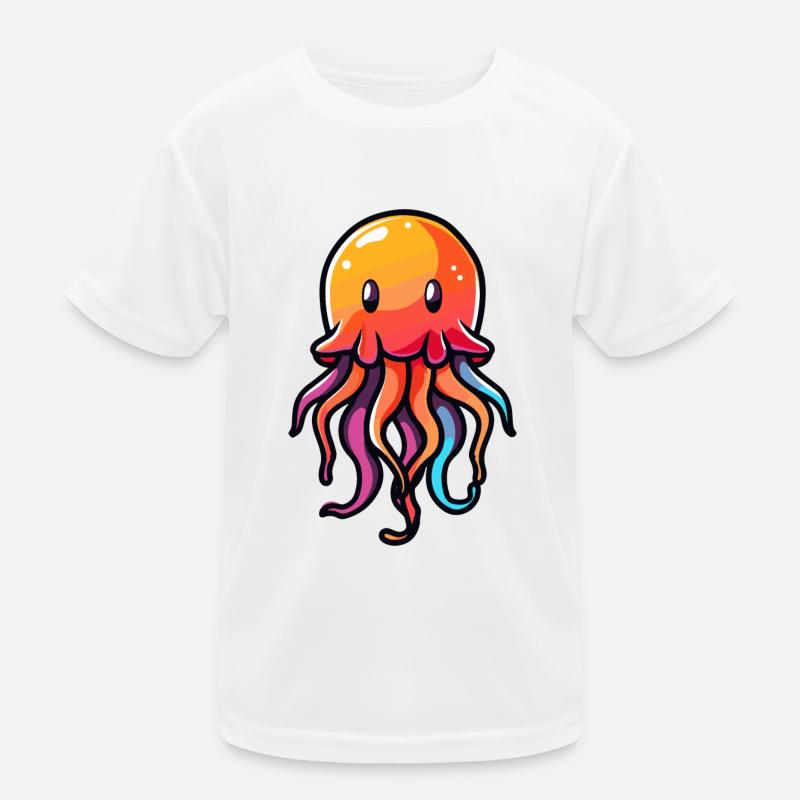 Qualle Comic Kinder Funktions-T-Shirt