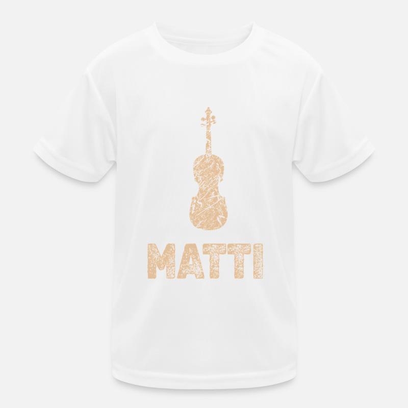 Matti als Bratsche Kinder Funktions-T-Shirt