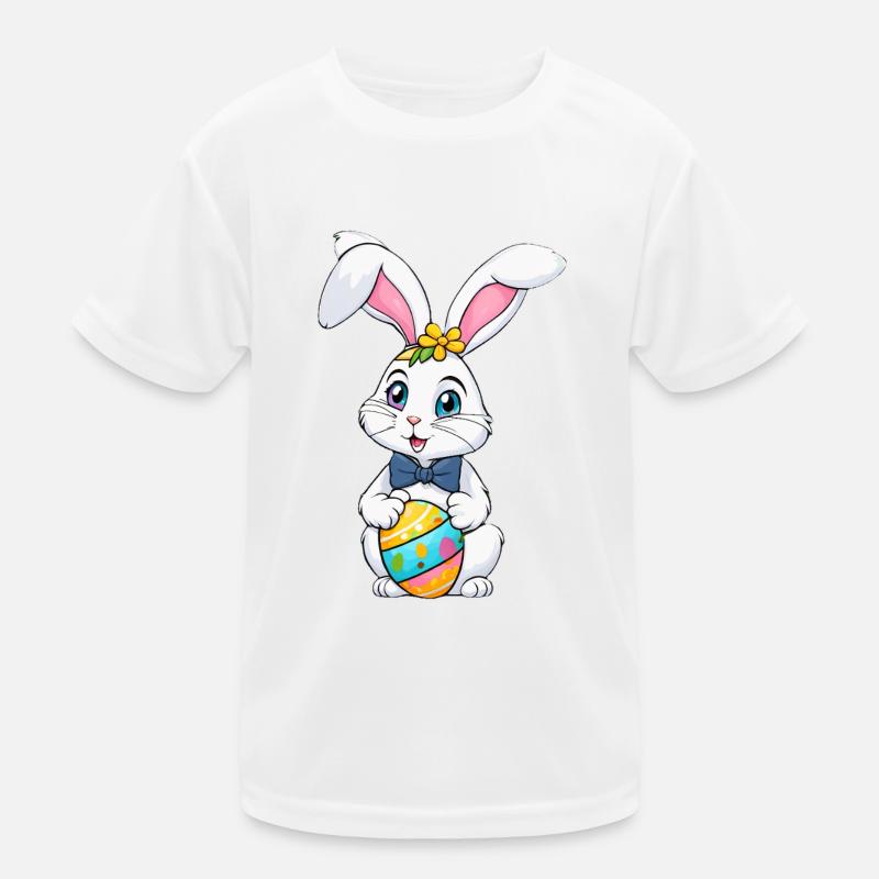 Easter bunny with Easter eggs Kids Functional T-Shirt