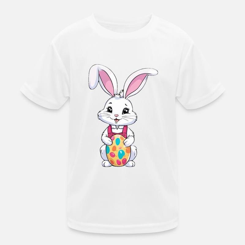 Easter bunny with Easter eggs Kids Functional T-Shirt