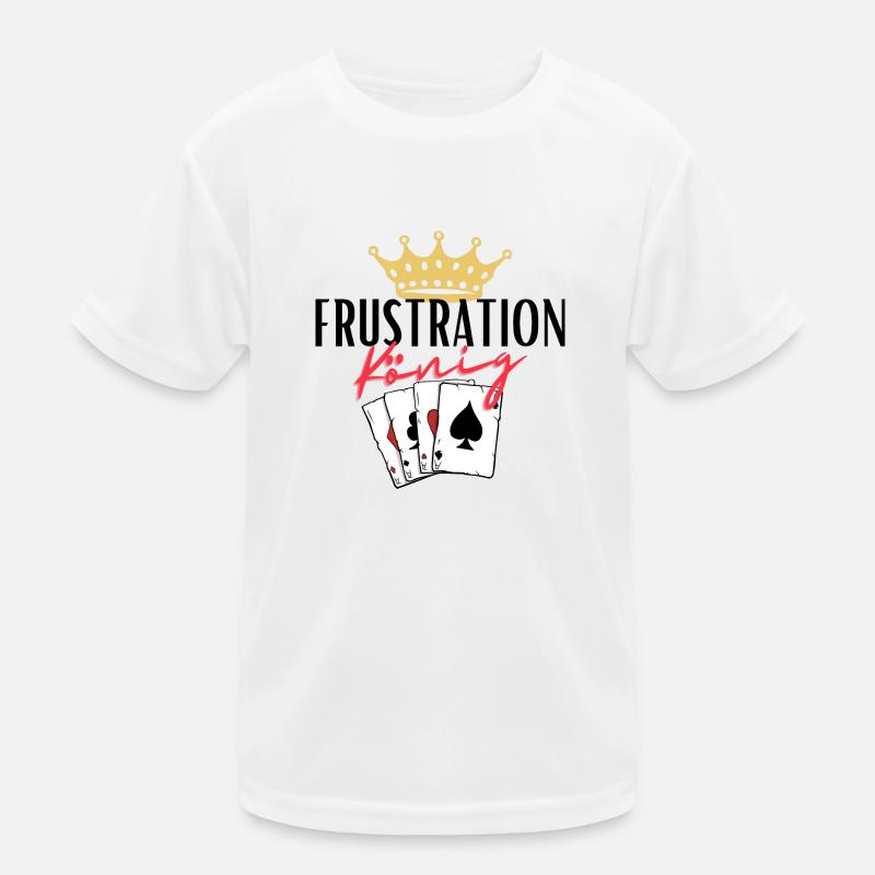 Frustration King - Kids Functional T-Shirt - white