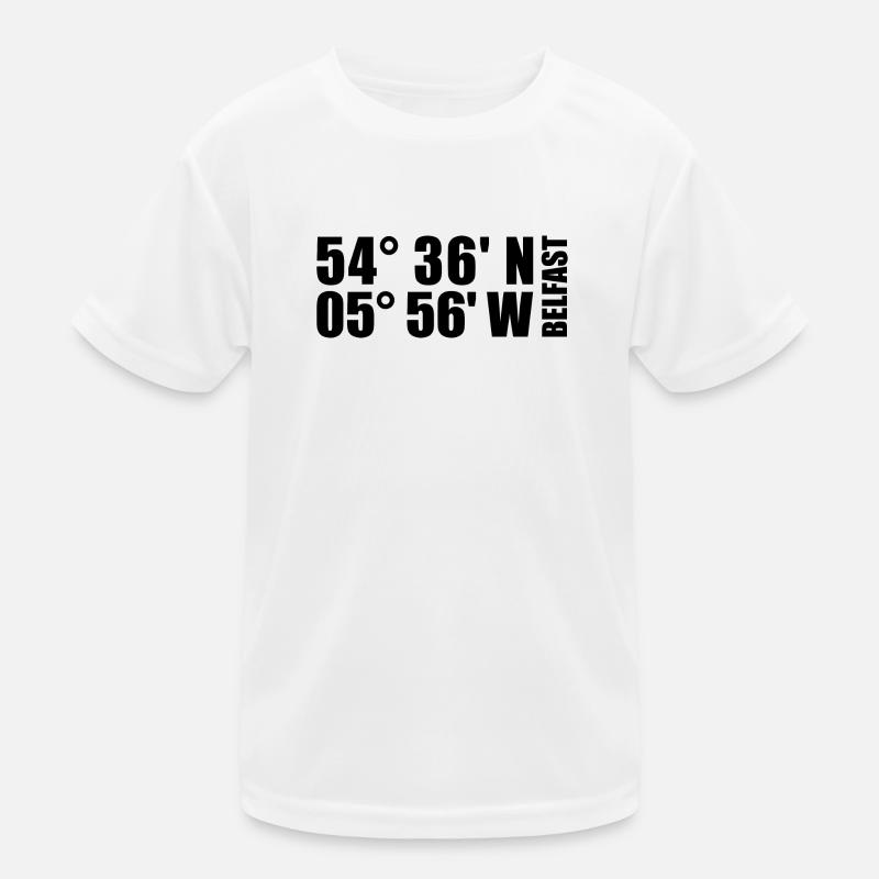 Belfast Coordinates Kids Functional T-Shirt